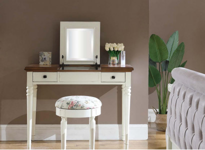 Schminktisch Spiegel Luxus Konsole Kommode Schlafzimmer Konsolentisch Holz Neu